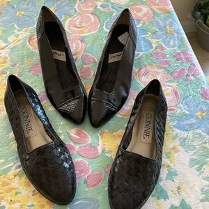 Connie black leather size 7B $20 Impo black  7B $20